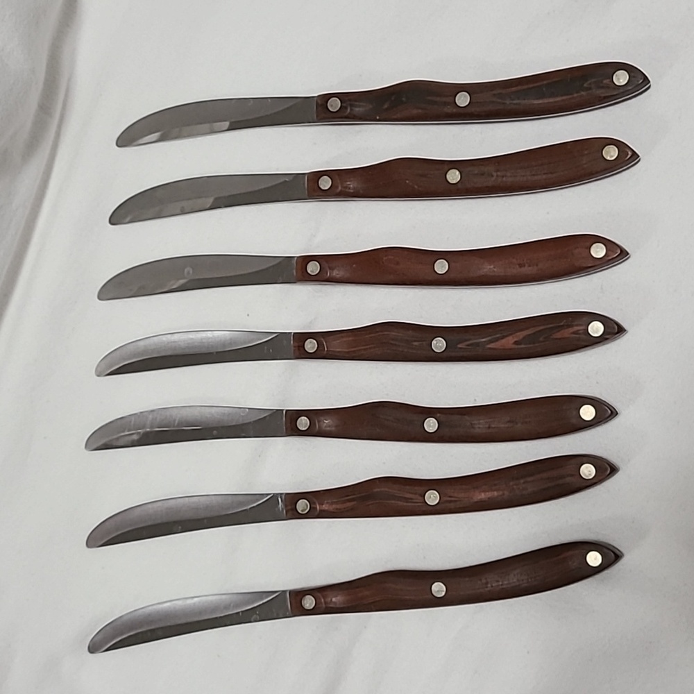 Cutco Vintage #59 Pat. No. 2147079, Set of 7 Smooth Blade Steak/table Knives - Picture 11 of 16